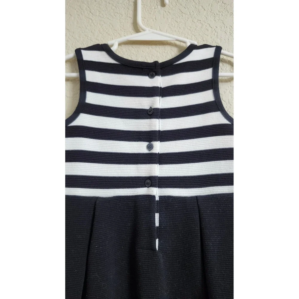 Janie and Jack Girls 2T Parisian Park Party‎ Dress Black White Striped